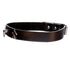 SiaLinda: Halsband echtes Leder schwarz mit kleinem O - Ring und zwei Königslilien, Geschenkverpackung - SiaLinda.com
